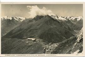 Starkenburger Hütte (2229m) mit Oberber- und Unterbergtal