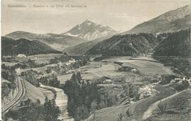 Stubaitalbahn - Aussicht auf das Silltal mit Serlesspitze