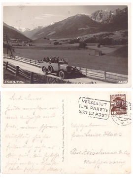 Automobilfahrt aus dem Stubai