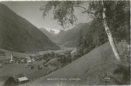 Neustift Blick vom Rain zum Gletscher