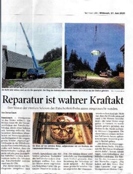 Reparatur ist wahrer Kraftakt