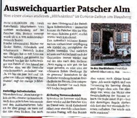 Ausweichquartier Patscher Alm