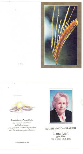 Juen Irma geb. Jehle 2004