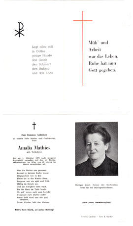 Mathies, Amalia geb. Tschiderer 1970