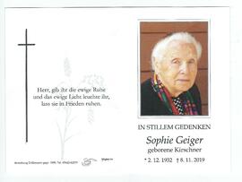 Sophie Geiger geb. Kirschner 1