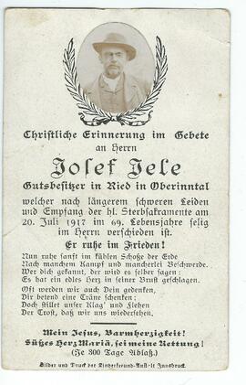 Josef Jele Rückseite