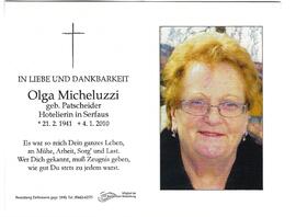 Olga Micheluzzi geb. Patscheider