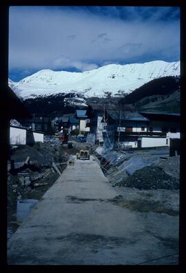 Dorfbahn, Baustelle