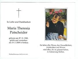 Maria Theresia Patscheider 1