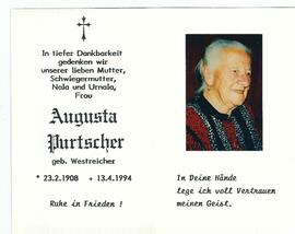 Augusta Purtscher geb. Westreicher