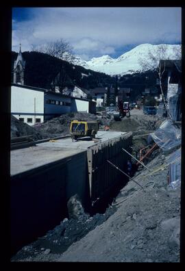 Dorfbahn, Baustelle