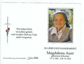Magdalena Auer geb. Schwarz 2