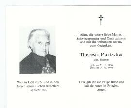 Theresia Purtscher geb. Thurnes 