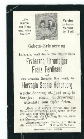 Erzherzog Thronfolger Franz Ferdinand und Herzogin Sophie Hohenberg  2