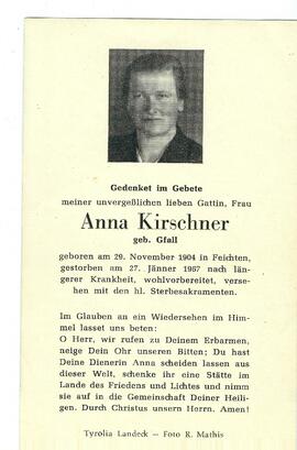 Anna Kirschner geb. Gfall 1