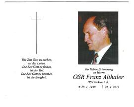 OSR Franz Althaler