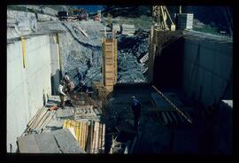 Dorfbahn, Baustelle