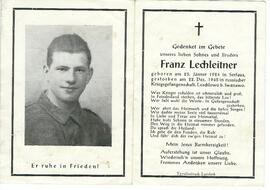 Franz Lechleitner, Rückseite