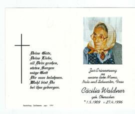 Cäcilia Waldner geb. Oberacher