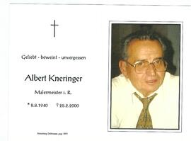 Albert Kneringer, Malermeister i.R. 1