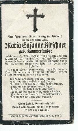 Maria Susanne Kirschner geb. Kammerlander 2