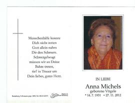 Anna Michels geb. Vögele