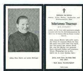 Marianna Thurnes geb. Althaler