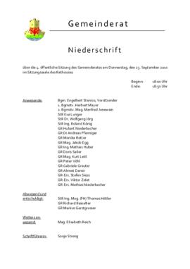 Gemeinderatsprotokoll 4/10