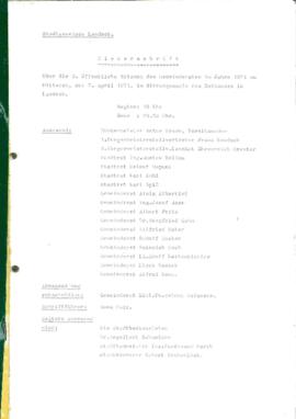 Gemeinderatsprotokoll 2/71