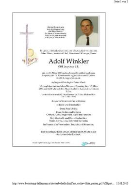 Sterbebild Winkler Adolf