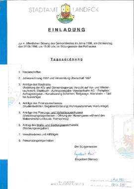 Gemeinderatsprotokoll 4/98