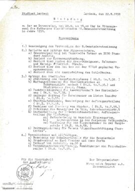 Gemeinderatsprotokoll 10/58