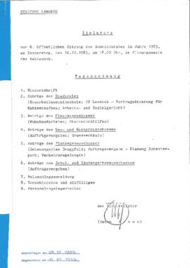 Gemeinderatsprotokoll 8/83