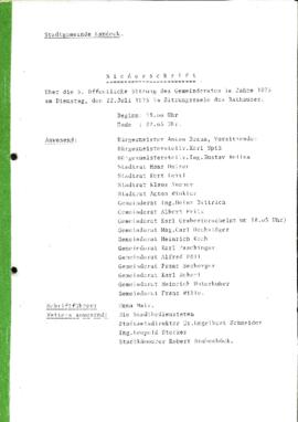 Gemeinderatsprotokoll 5/75