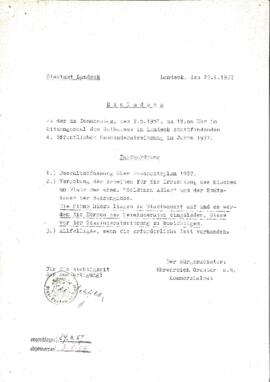 Gemeinderatsprotokoll 4/57