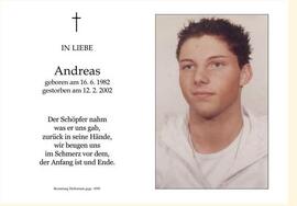 Sterbebild Ennemoser Andreas