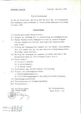 Gemeinderatsprotokoll 3/67