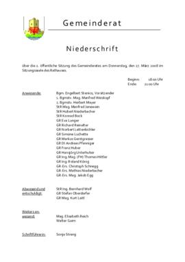 Gemeinderatsprotokoll 2/08