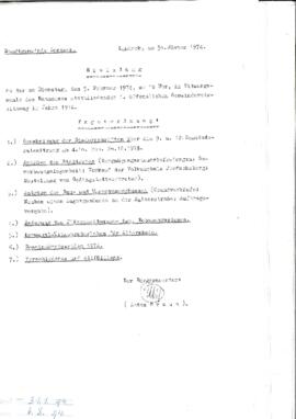 Gemeinderatsprotokoll 1/74