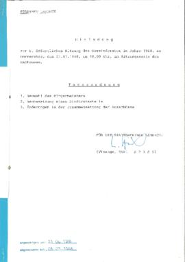 Gemeinderatsprotokoll 6/88
