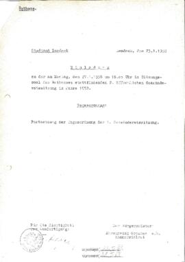 Gemeinderatsprotokoll 2/58