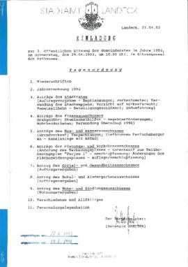 Gemeinderatsprotokoll 3/93