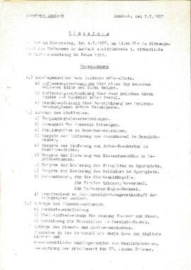 Gemeinderatsprotokoll 5/57