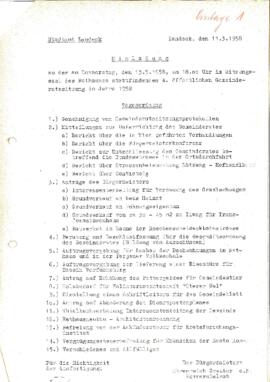 Gemeinderatsprotokoll 4/58