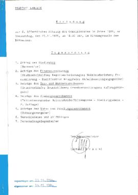 Gemeinderatsprotokoll 8/86