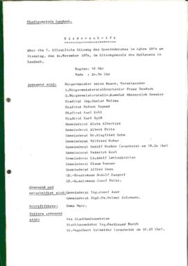Gemeinderatsprotokoll 7/70