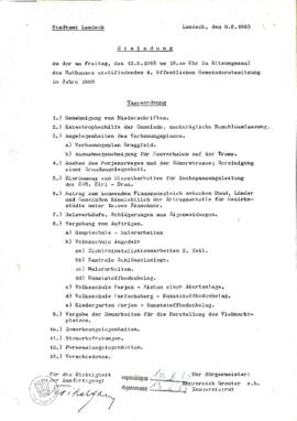 Gemeinderatsprotokoll 4/65
