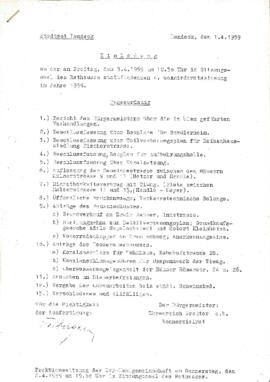 Gemeinderatsprotokoll 4/59