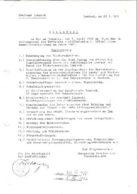 Gemeinderatsprotokoll 2/66