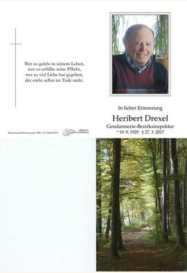 Sterbebild Drexel Heribert